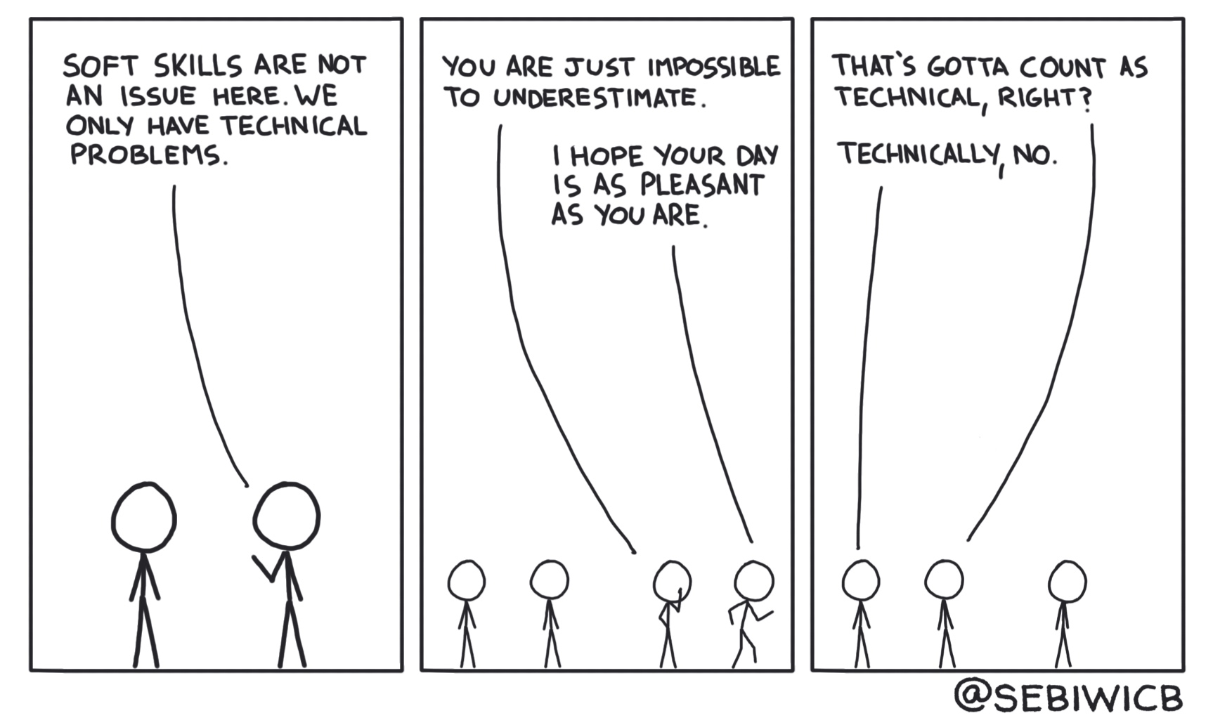 Often, people think all of their problems are technical. Most of the time, they're not.