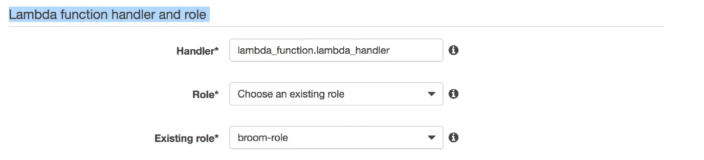 Lambda role
