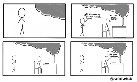 (Computer burns) Are you compiling the linux kernel? Nah, just running intellij.