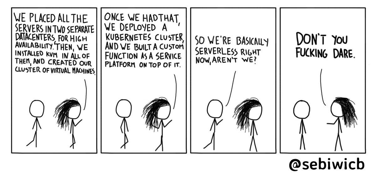 How come people keep talking about serverless, when everything underneath it is actually servers?