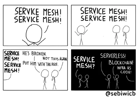 I wonder if Service Mesh is the new Serverless, or the new Blockchain.