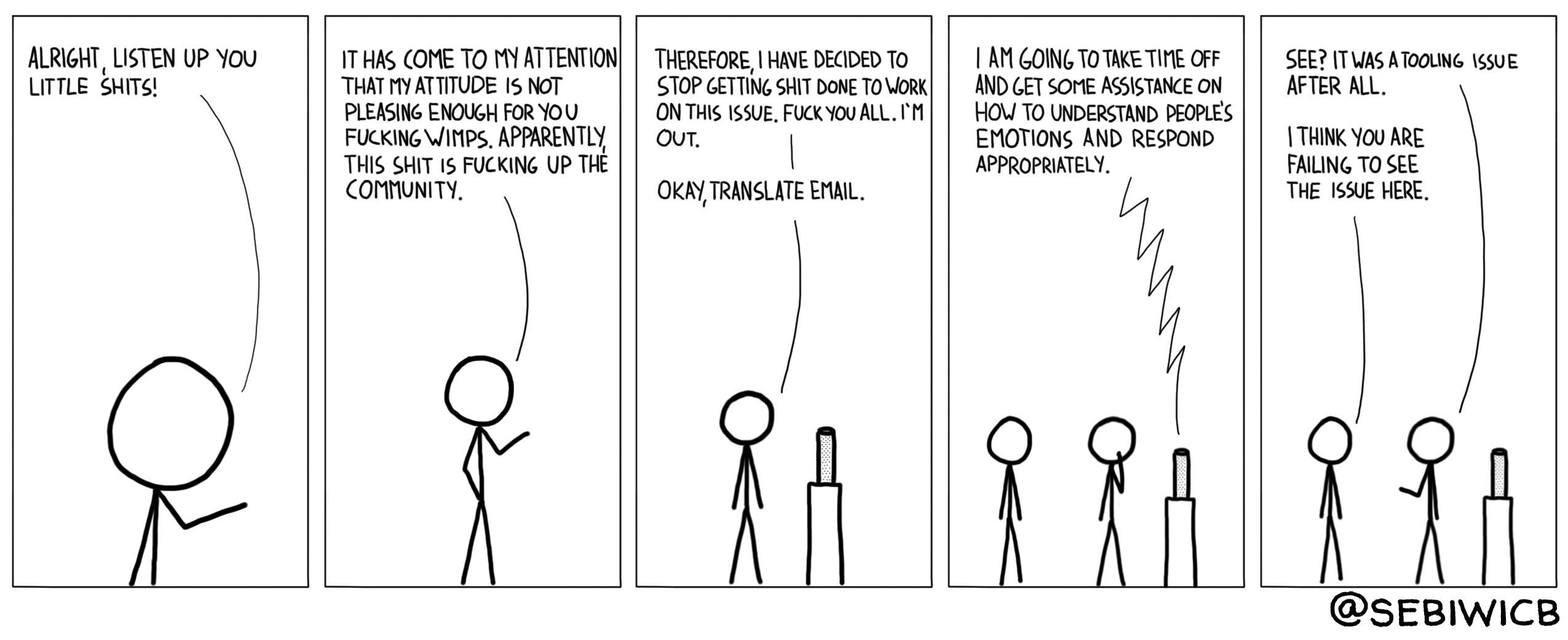 I really like Linus. I just hope he gets his shit together soon, otherwise it's gonna make the community poisonous.