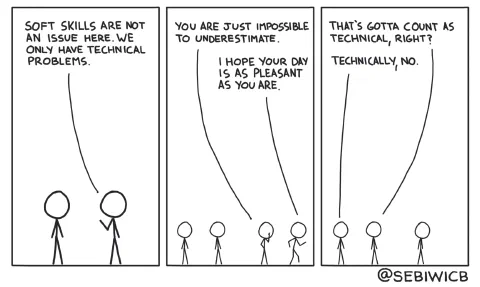 Often, people think all of their problems are technical. Most of the time, they're not.