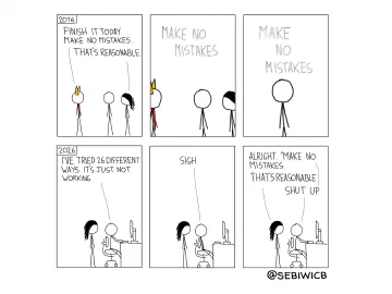 2016. Finish it today. Make no mistakes. That's reasonable. Make no mistakes. Make no mistakes. 2026. I've tried 26 different ways. It's just not working. Sigh. Alright. "Make no mistakes." That's reasonable. Shut up.